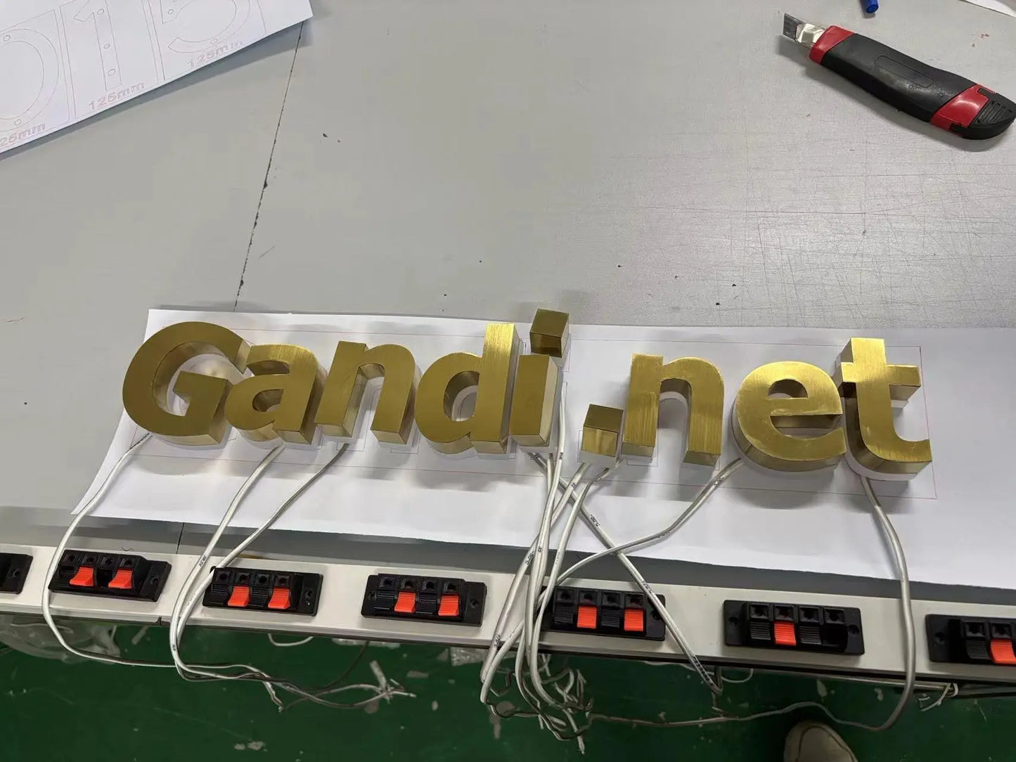 Custom LED Business Logo 3D Illuminated Letters LED Backlit Sign Business Signage Metal 3d Business Sign FYLZGO Signs