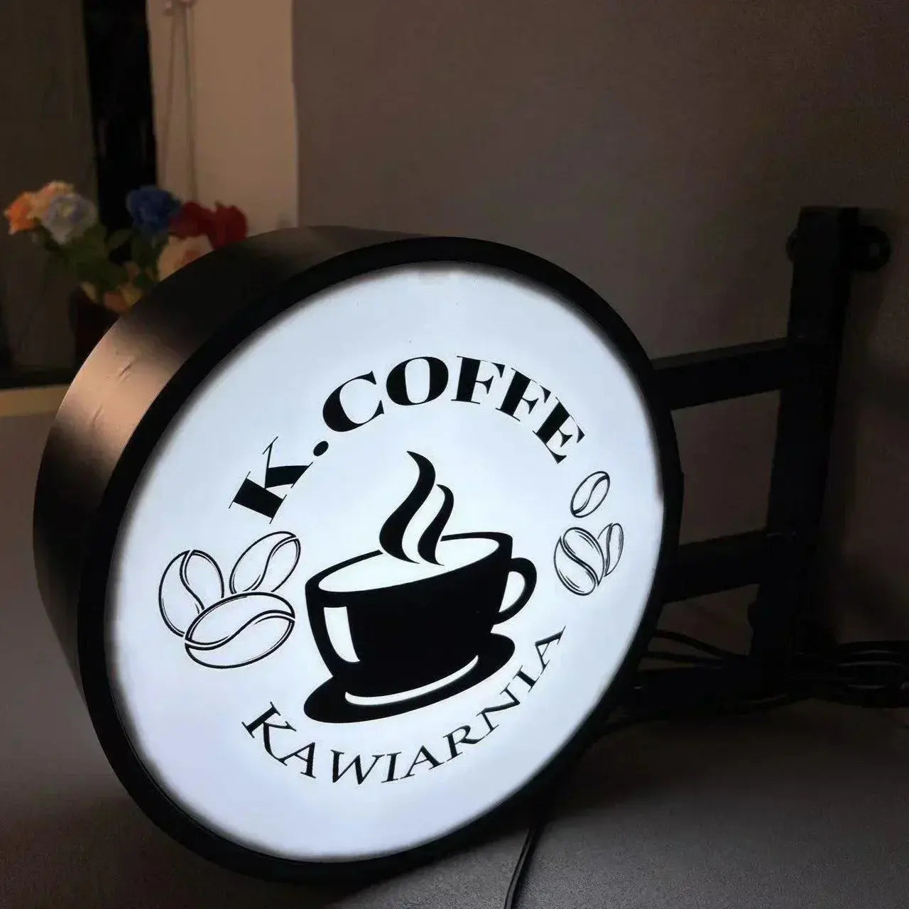Custom Double Sided Outdoor Round Light Box Sign - Perfect For Any Business FYLZGO Signs