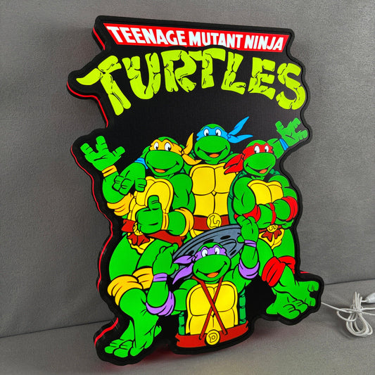 TMNT Teenage Mutant Ninja Turtle Fan arts 3D Light box Fully Dimmable & Powered by USB FYLZGO Signs