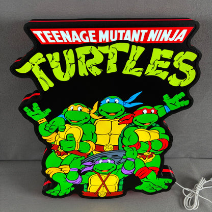 TMNT Teenage Mutant Ninja Turtle Fan arts 3D Light box Fully Dimmable & Powered by USB FYLZGO Signs