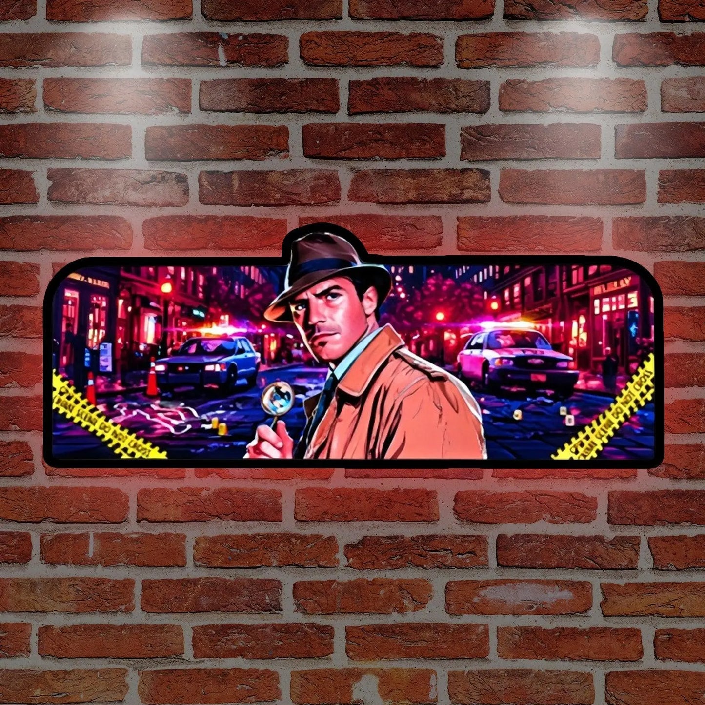 Who Dunnit Topper Pinball Topper LED Lightbox,  Who Dunnit pinball game 3D Printed Lightbox FYLZGO Signs