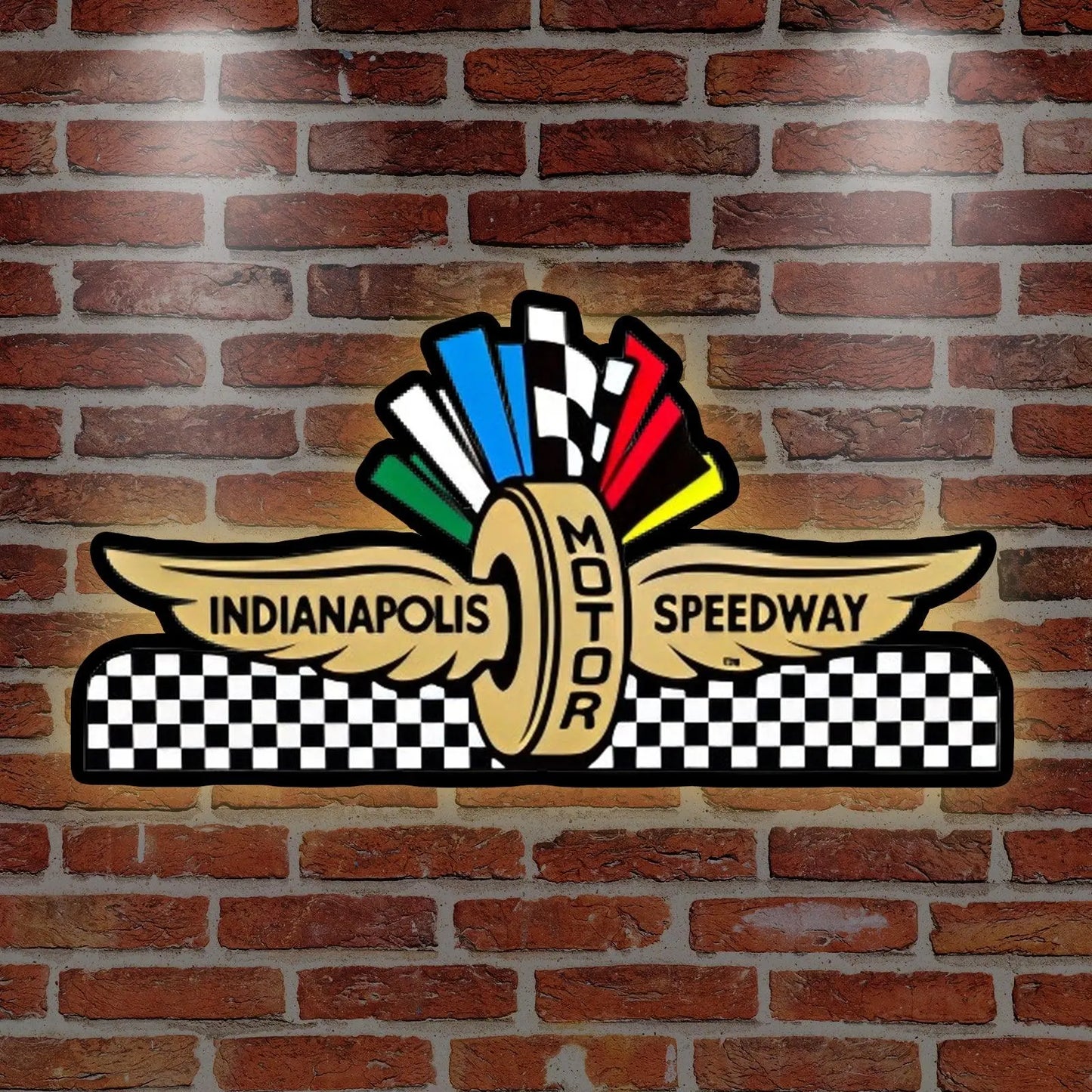 Indy 500 Pinball Topper LED Lightbox,  Indianapolis  Motor Speedway pinball game 3D Printed Lightbox FYLZGO Signs