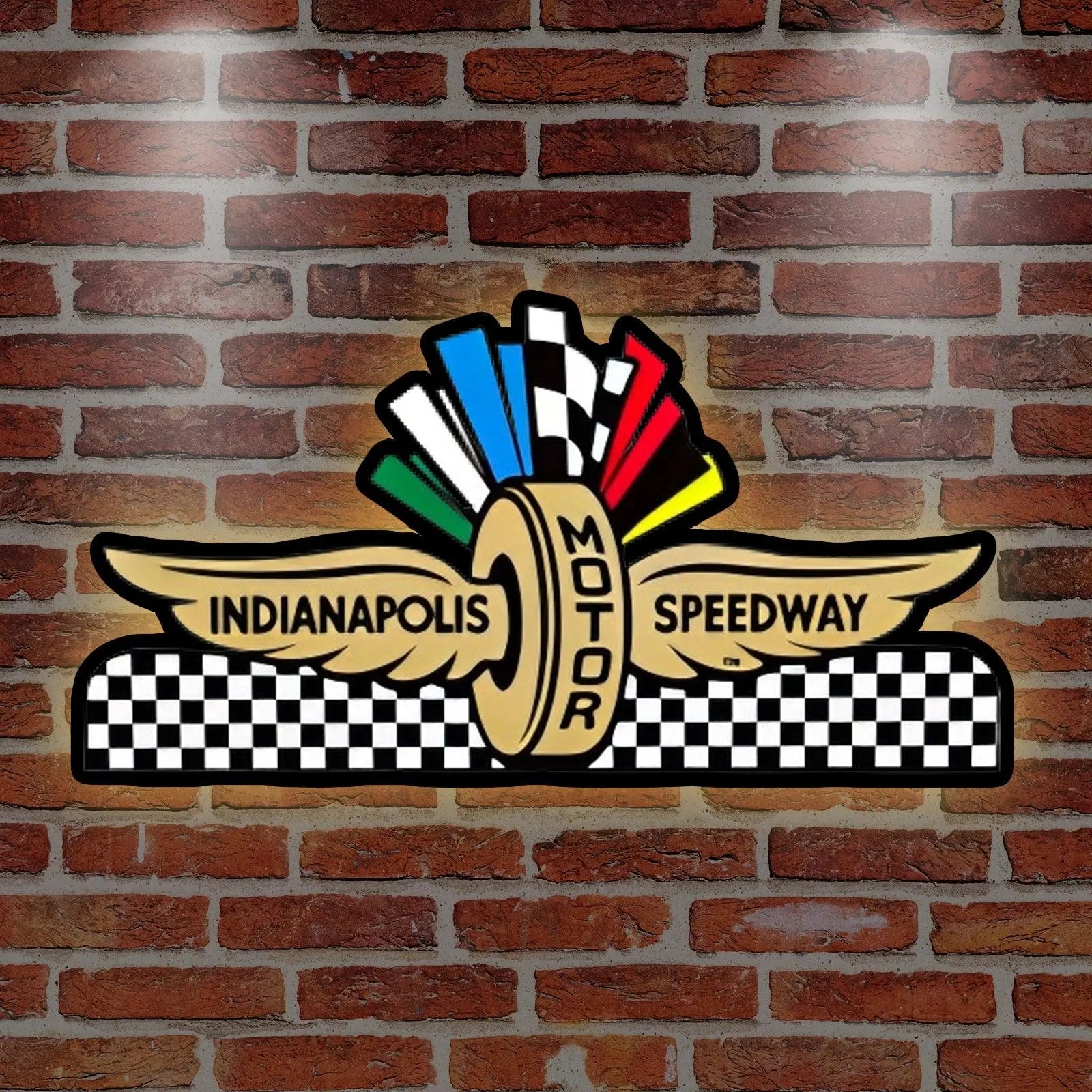 Indy 500 Pinball Topper LED Lightbox,  Indianapolis  Motor Speedway pinball game 3D Printed Lightbox FYLZGO Signs