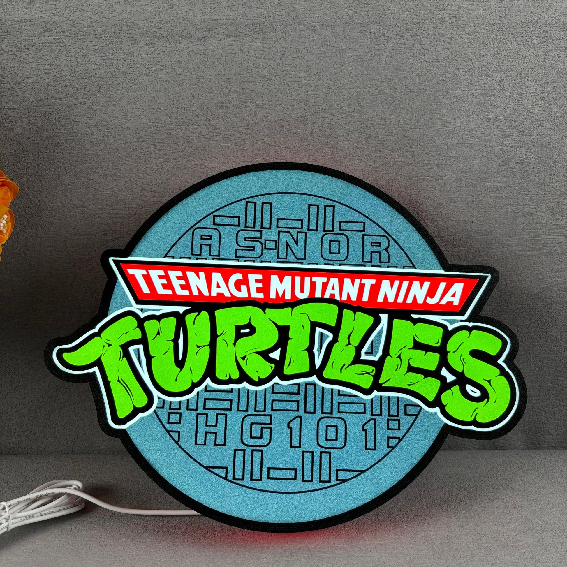 TMNT Teenage Mutant Ninja Turtles Shell Backpack 3D Lightbox Fully Dimmable USB Power Supply FYLZGO Signs