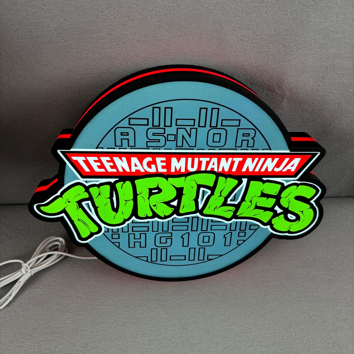 TMNT Teenage Mutant Ninja Turtles Shell Backpack 3D Lightbox Fully Dimmable USB Power Supply FYLZGO Signs