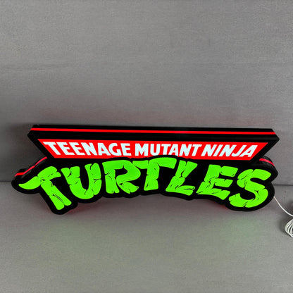 TMNT Teenage Mutant Ninja Turtle Led Sign 3D Light Box Fully Dimmable & Powered by USB FYLZGO Signs