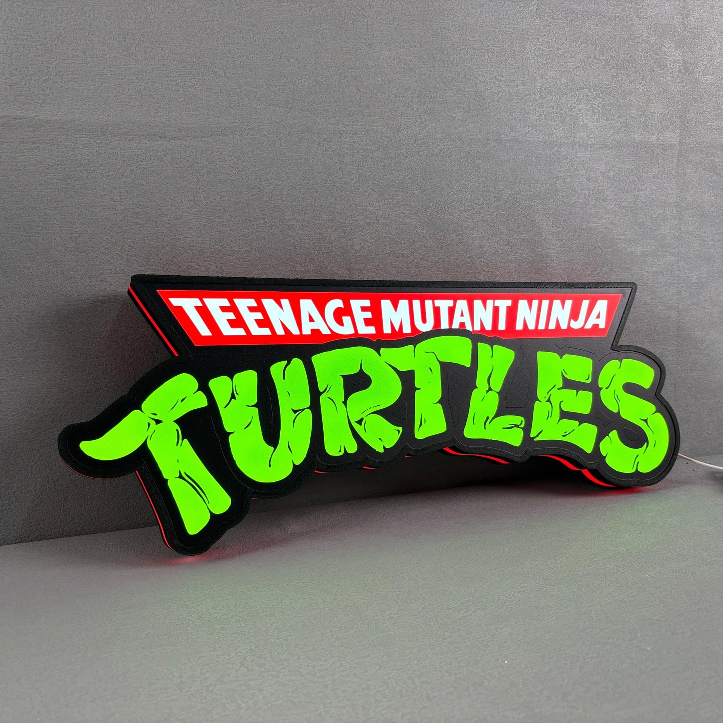 TMNT Teenage Mutant Ninja Turtle Led Sign 3D Light Box Fully Dimmable & Powered by USB FYLZGO Signs