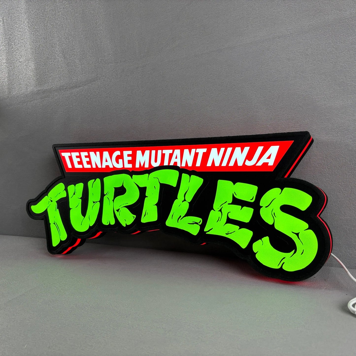 🎁 TMNT Teenage Mutant Ninja Turtle Led Sign 3D Light Box Fully Dimmable & Powered by USB (100% off) FYLZGO Signs