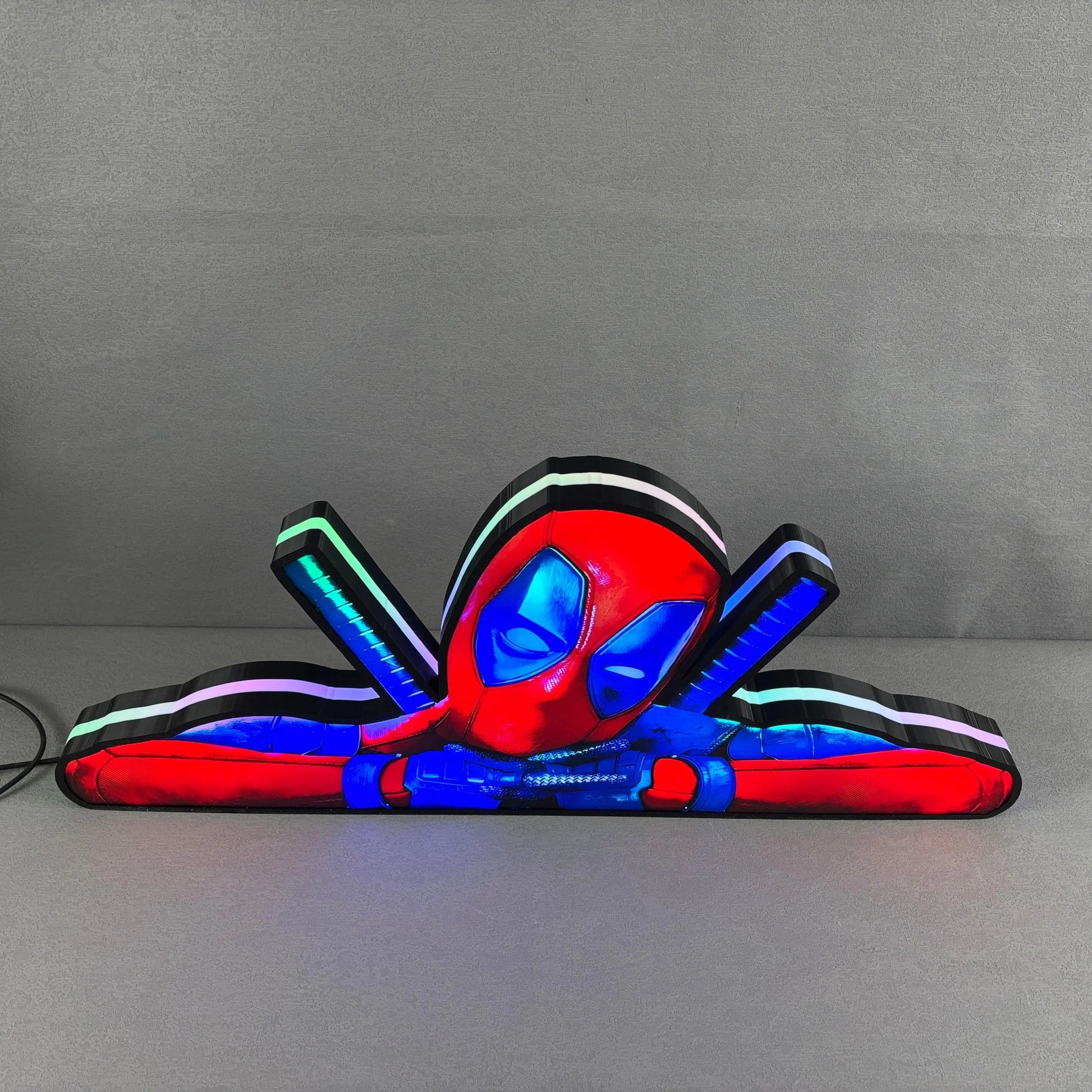 Deadpool Pinball LED Lightbox, Deadpool Pinball Topper, USB powered and with Dimming Function, designed for Stern Pinball FYLZGO Signs