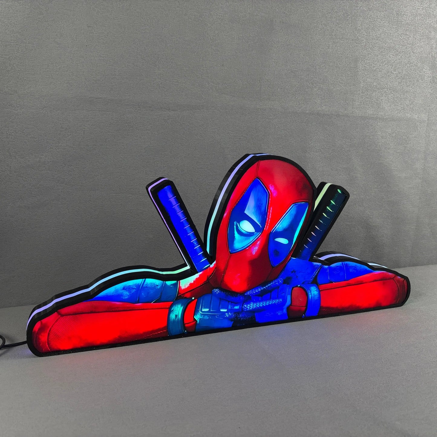 Deadpool Pinball LED Lightbox, Deadpool Pinball Topper, USB powered and with Dimming Function, designed for Stern Pinball FYLZGO Signs