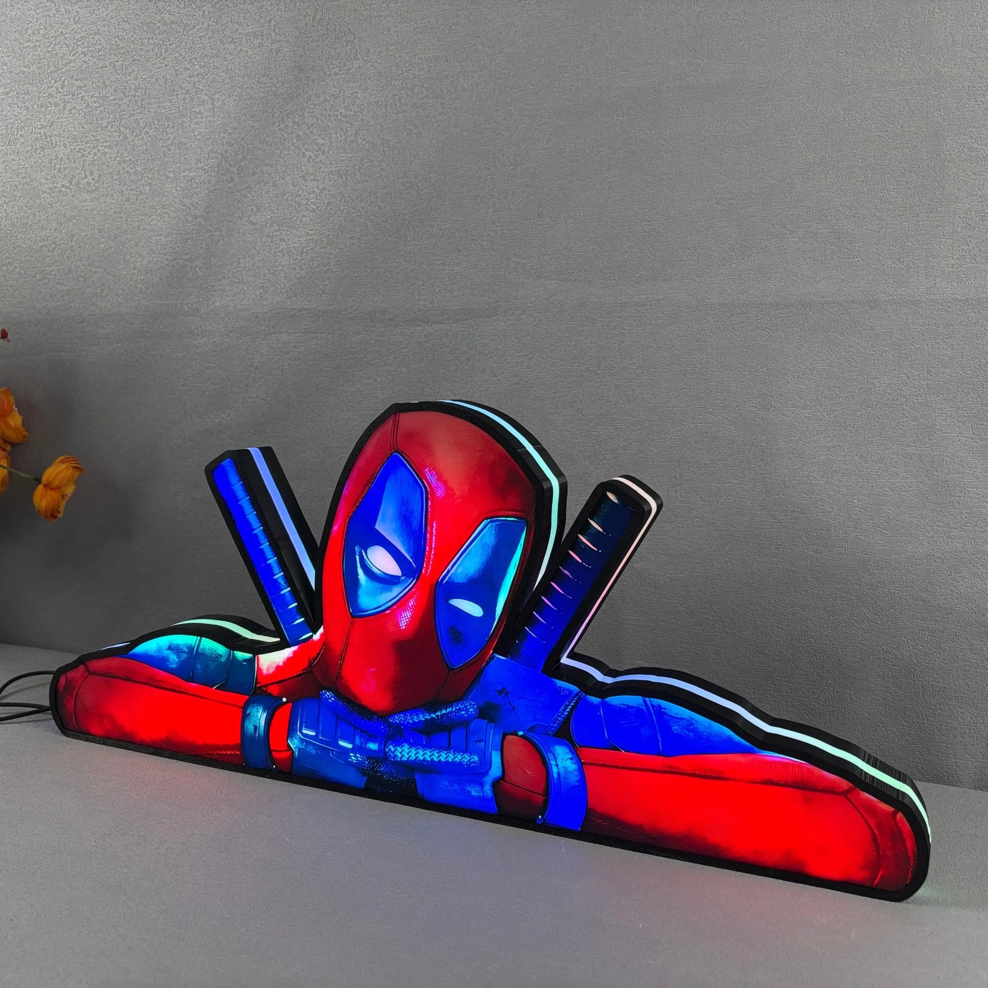 Deadpool Pinball LED Lightbox, Deadpool Pinball Topper, USB powered and with Dimming Function, designed for Stern Pinball FYLZGO Signs