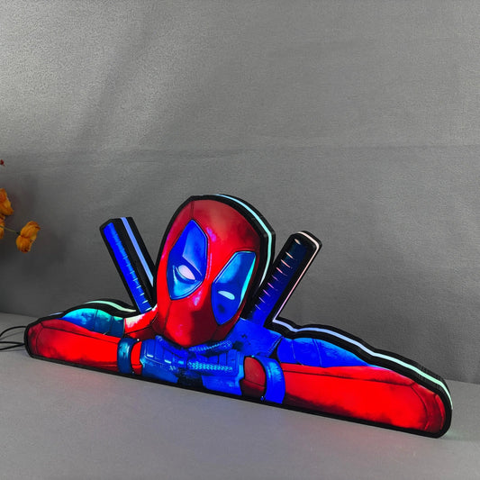 Deadpool Pinball LED Lightbox, Deadpool Pinball Topper, USB powered and with Dimming Function, designed for Stern Pinball FYLZGO Signs