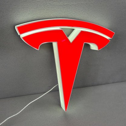 Tesla LED Lightbox, Garage Sign and Garage Decor for Tesla Model 3, Cyber Truck, Gift for men and Fathers Day Gift FYLZGO Signs