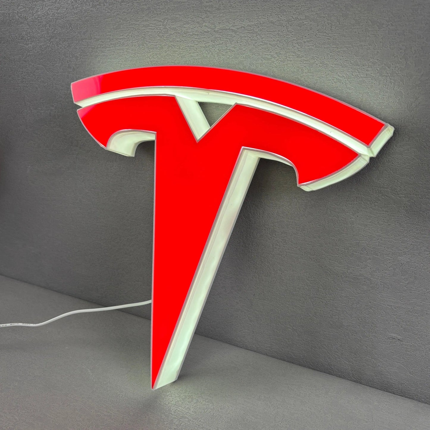 Tesla LED Lightbox, Garage Sign and Garage Decor for Tesla Model 3, Cyber Truck, Gift for men and Fathers Day Gift FYLZGO Signs
