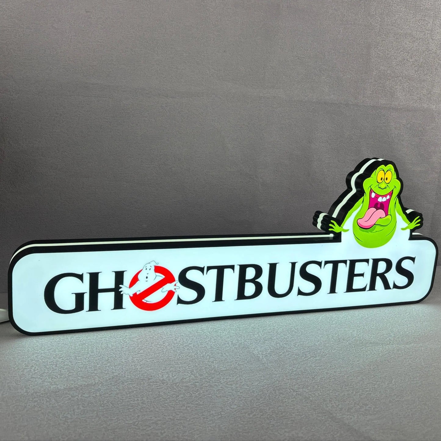 Ghostbusters Pinball Topper Lightbox with Ghostly LED, Pinball Arcade Decor, Perfect for Game Room or Pinball Machine FYLZGO Signs