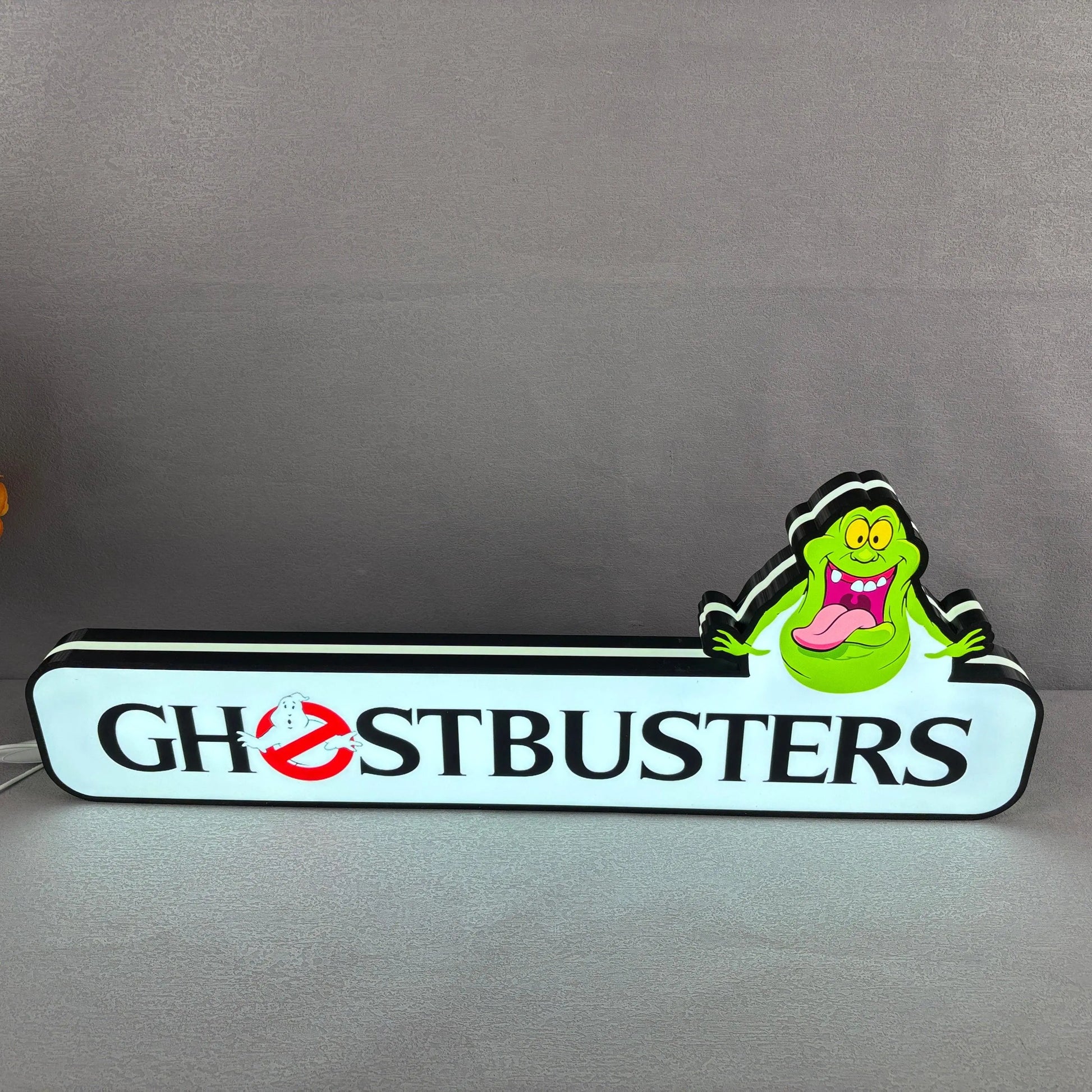 Ghostbusters Pinball Topper Lightbox with Ghostly LED, Pinball Arcade Decor, Perfect for Game Room or Pinball Machine FYLZGO Signs