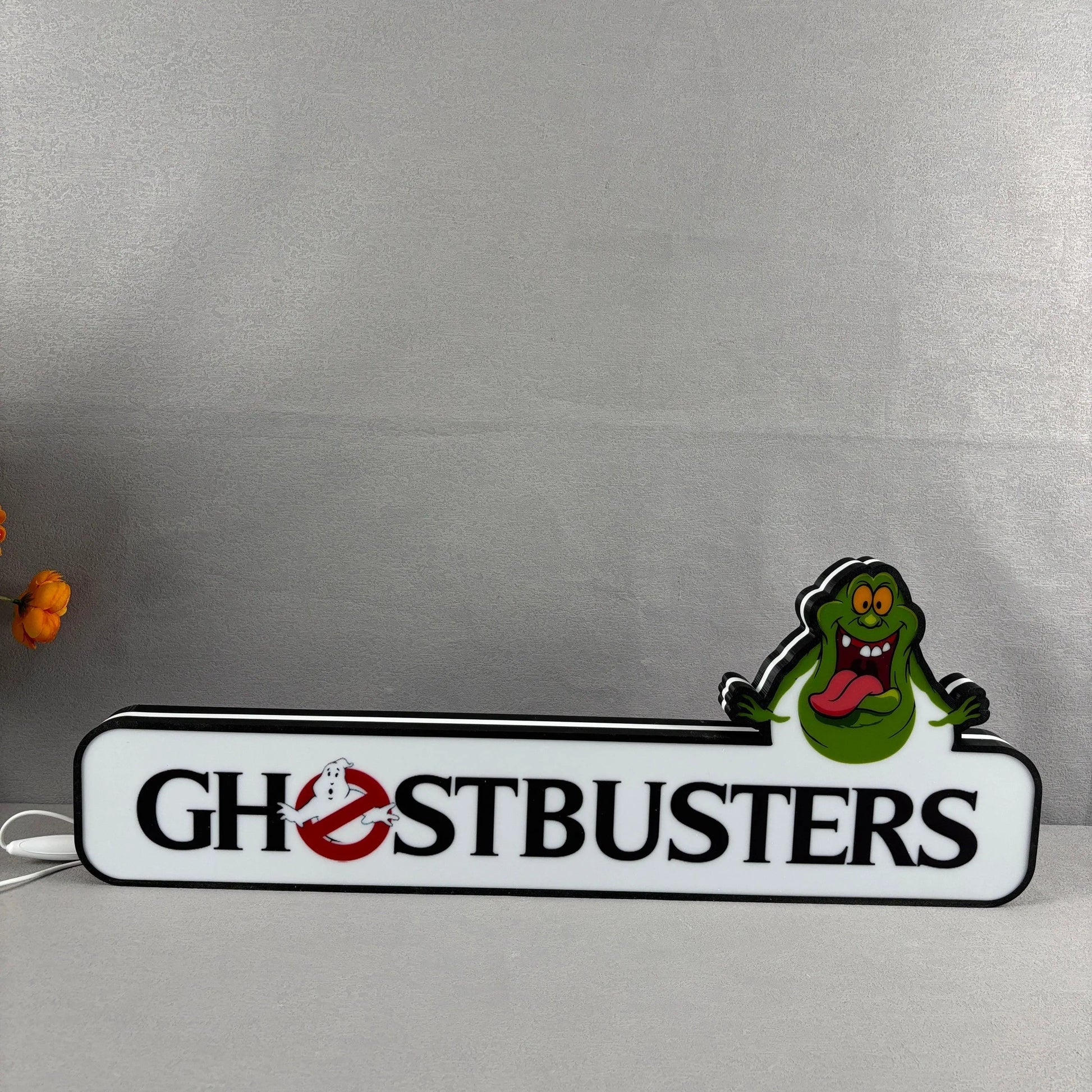 Ghostbusters Pinball Topper Lightbox with Ghostly LED, Pinball Arcade Decor, Perfect for Game Room or Pinball Machine FYLZGO Signs
