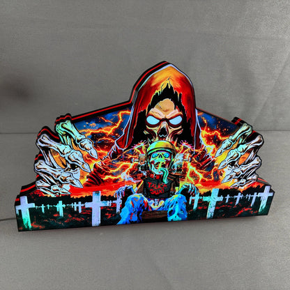 Metallica Remastered Sparky Pinball Topper 3D Printed Lightbox USB plug Dimmer, Pinball Arcade Decor, Perfect for Game Room or Pinball Machine FYLZGO Signs
