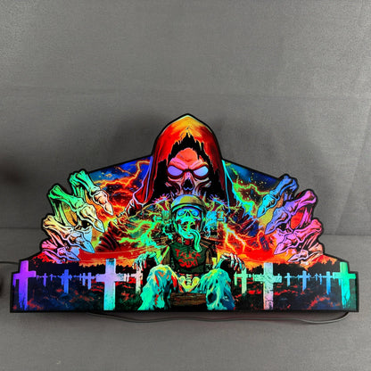 Metallica Remastered Sparky Pinball Topper 3D Printed Lightbox USB plug Dimmer, Pinball Arcade Decor, Perfect for Game Room or Pinball Machine FYLZGO Signs