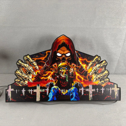 Metallica Remastered Sparky Pinball Topper 3D Printed Lightbox USB plug Dimmer, Pinball Arcade Decor, Perfect for Game Room or Pinball Machine FYLZGO Signs