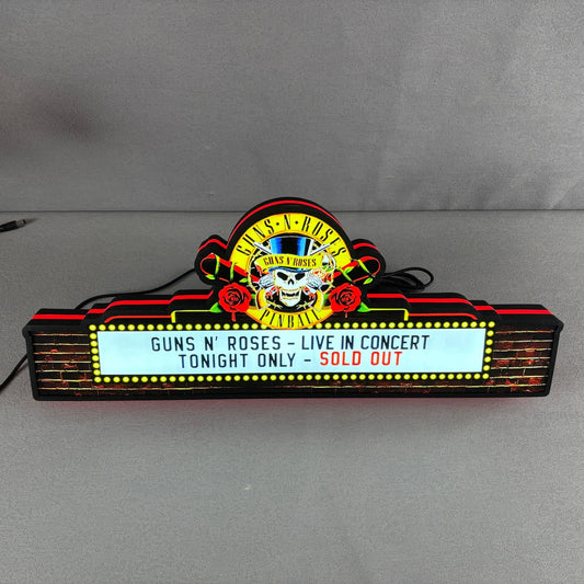 Guns Roses Pinball Topper LED Lightbox Lightbox Rock Your Game FYLZGO Signs