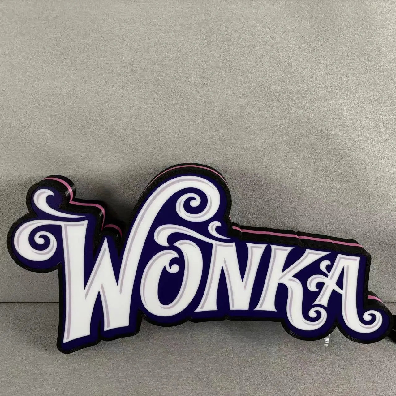 Wonka Pinball Topper 3D Printed LED Light Box, Arcade Game lightbox, Perfect for Game Room or Pinball Machine FYLZGO Signs