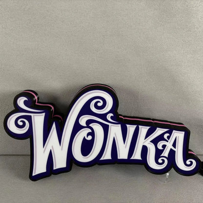 Wonka Pinball Topper 3D Printed LED Light Box, Arcade Game lightbox, Perfect for Game Room or Pinball Machine FYLZGO Signs