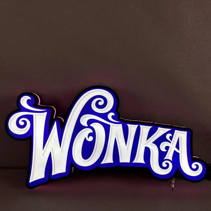 Wonka Pinball Topper 3D Printed LED Light Box, Arcade Game lightbox, Perfect for Game Room or Pinball Machine FYLZGO Signs