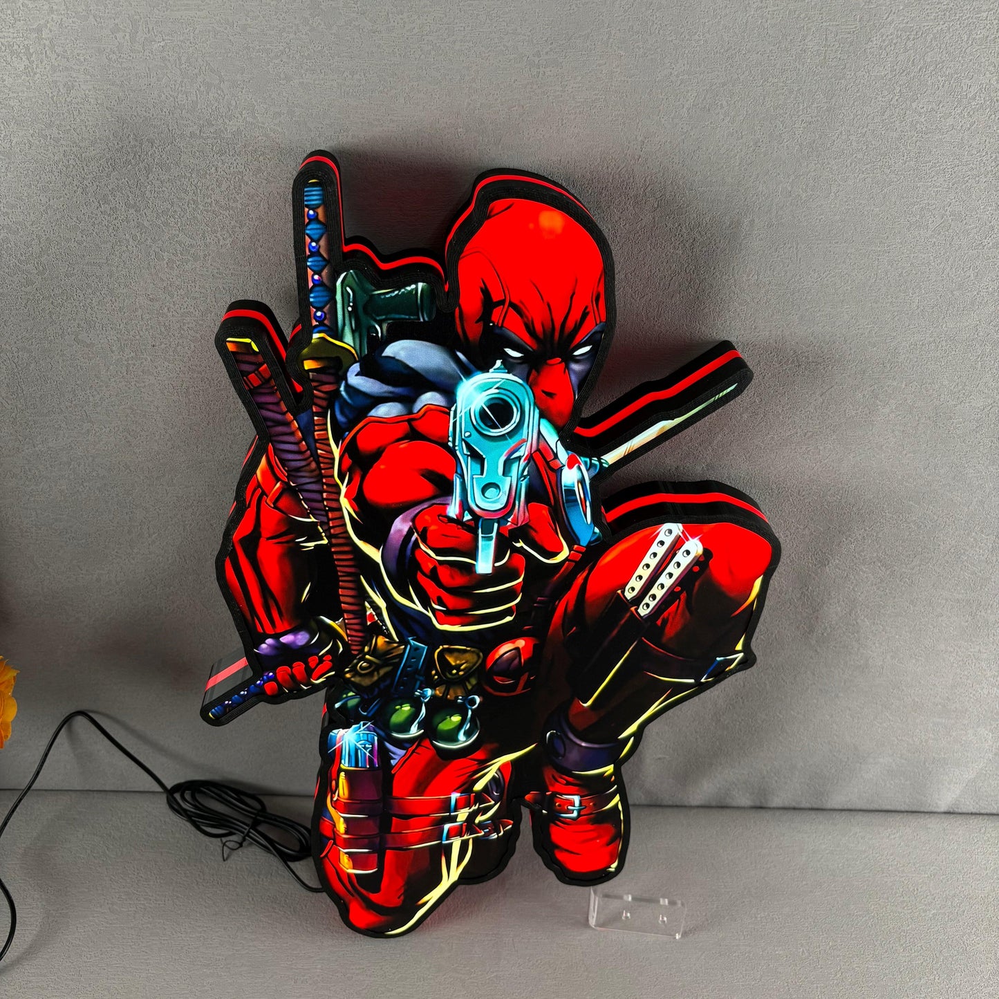 Custom Deadpool Design LED Lightbox Illuminate Your Space with Awesomeness FYLZGO Signs