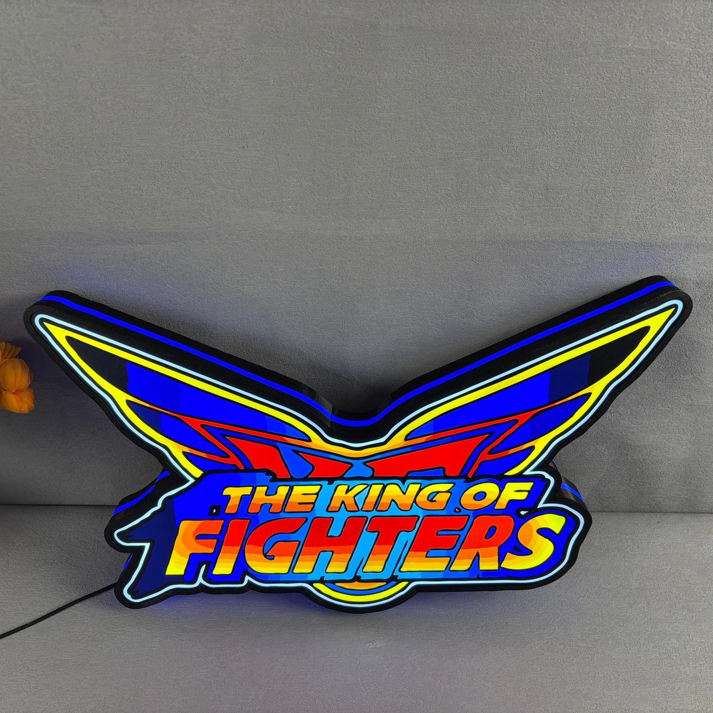 The King of Fighters 3D Printed LED Lightbox for Gaming Room Decor FYLZGO Signs