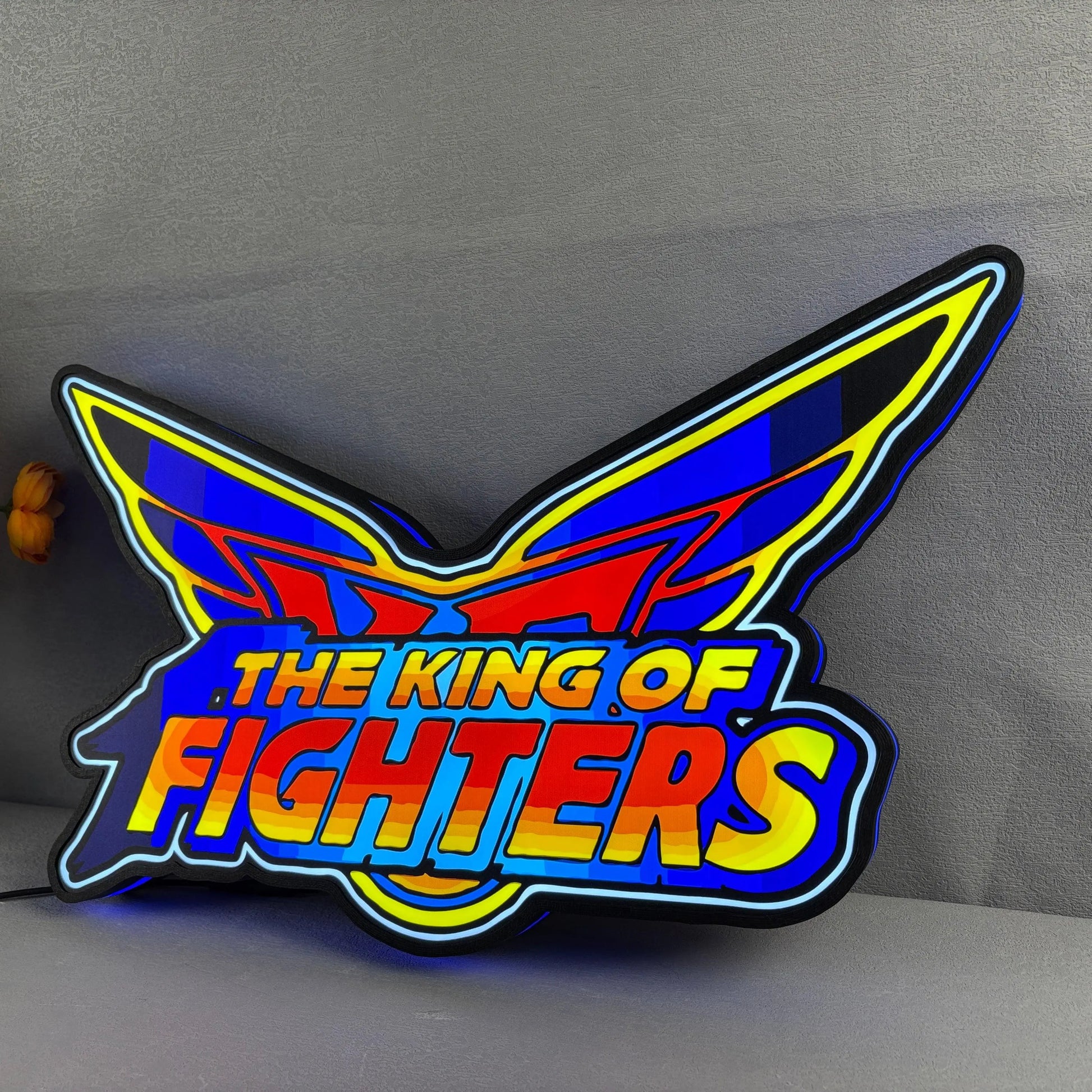 The King of Fighters 3D Printed LED Lightbox for Gaming Room Decor FYLZGO Signs