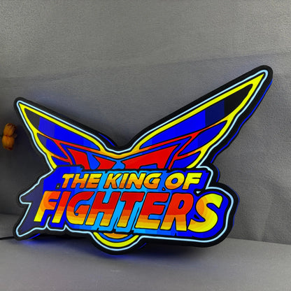 The King of Fighters 3D Printed LED Lightbox for Gaming Room Decor FYLZGO Signs