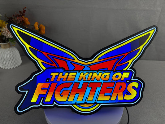 The King of Fighters 3D Printed LED Lightbox for Gaming Room Decor FYLZGO Signs