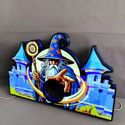 Medieval Madness Wizards Led lightbox for Pinball Machine, 3D Printed Lightbox USB Powered & Full Dimmable FYLZGO Signs