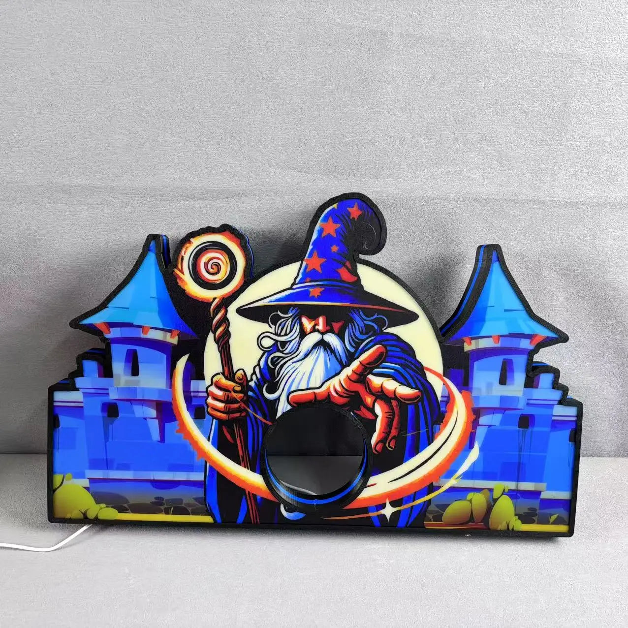 Medieval Madness Wizards Led lightbox for Pinball Machine, 3D Printed Lightbox USB Powered & Full Dimmable FYLZGO Signs