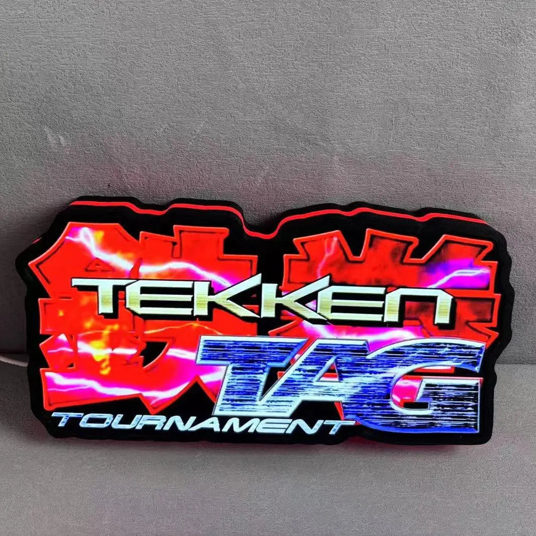 Tekken 3 Tag Tournament 3D Printed LED Lightbox FYLZGO Signs