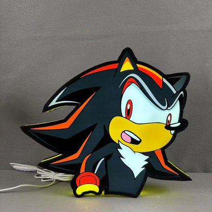 Sonic the Hedgehog SEGA Logo 3D LED Light Box FYLZGO Signs