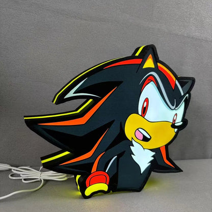 Sonic the Hedgehog SEGA Logo 3D LED Light Box FYLZGO Signs