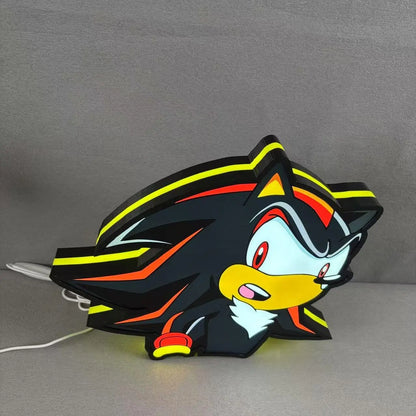 Sonic the Hedgehog SEGA Logo 3D LED Light Box FYLZGO Signs