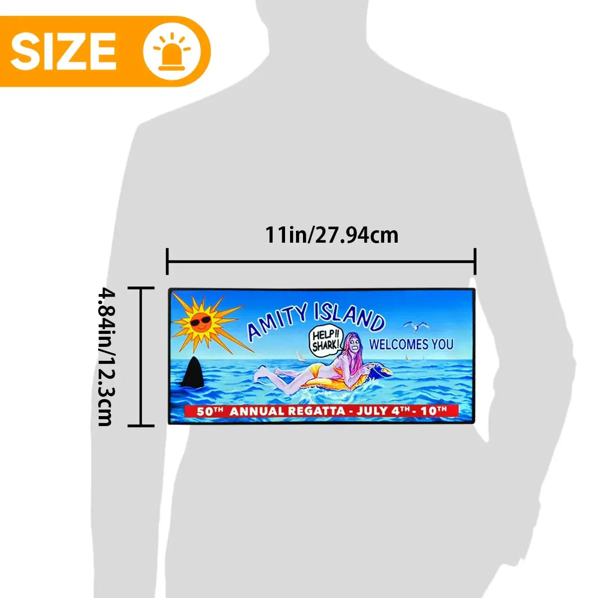 Jaws Amity Island Pinball Topper, Designed for Stern Jaws Pinball 3D printed lightbox housing with RED Halo effects, LED, Dimmable, and USB powered FYLZGO Signs