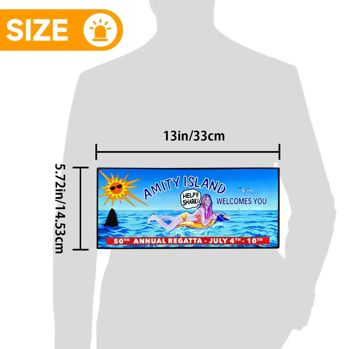 Jaws Amity Island Pinball Topper, Designed for Stern Jaws Pinball 3D printed lightbox housing with RED Halo effects, LED, Dimmable, and USB powered FYLZGO Signs