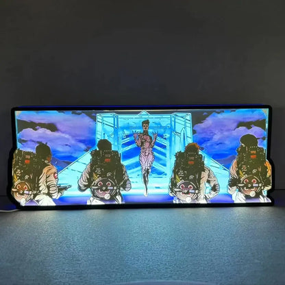 Ghostbusters Inspired Pinball Topper LED Lightbox,  3D Printed Lightbox Rock Your Game FYLZGO Signs
