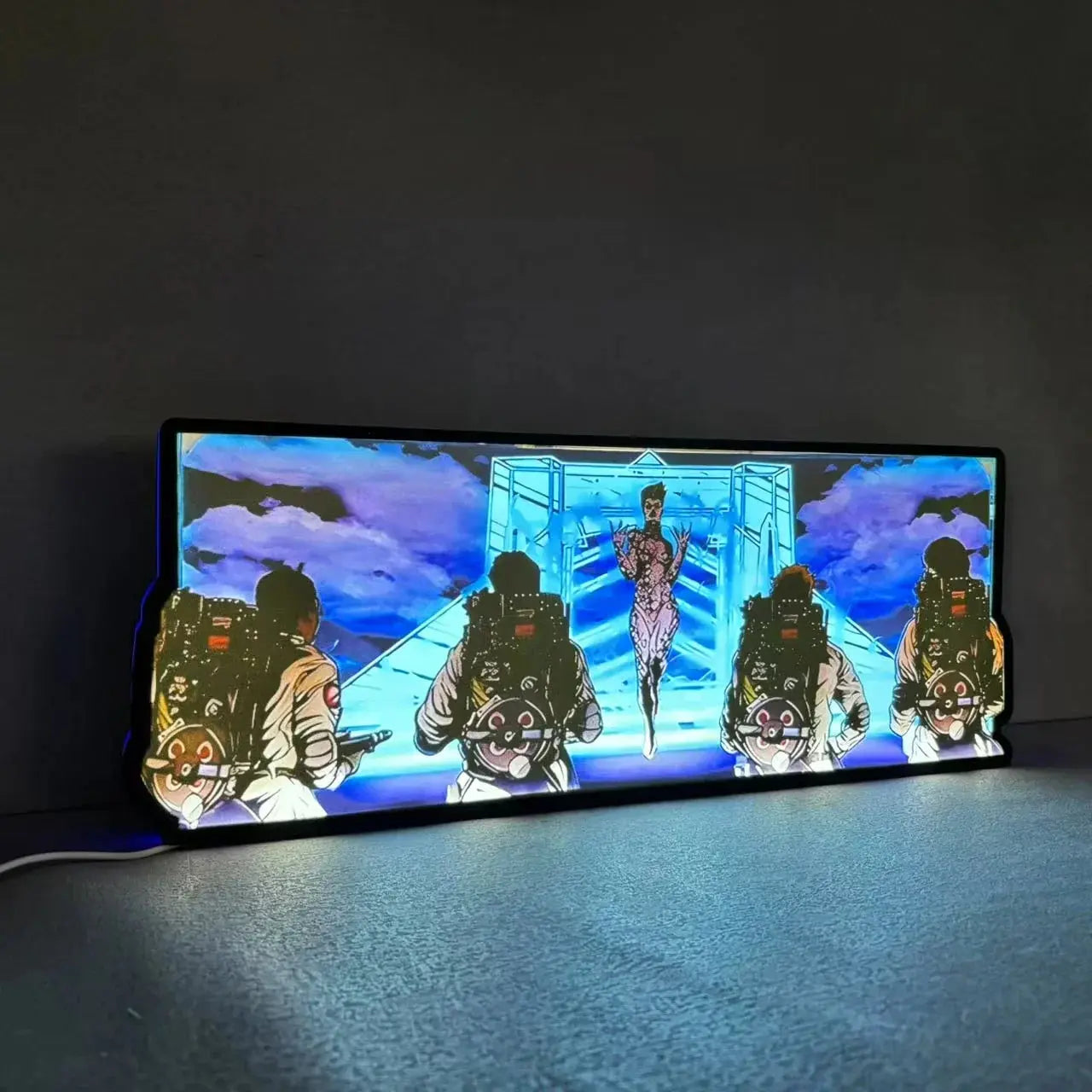 Ghostbusters Inspired Pinball Topper LED Lightbox,  3D Printed Lightbox Rock Your Game FYLZGO Signs