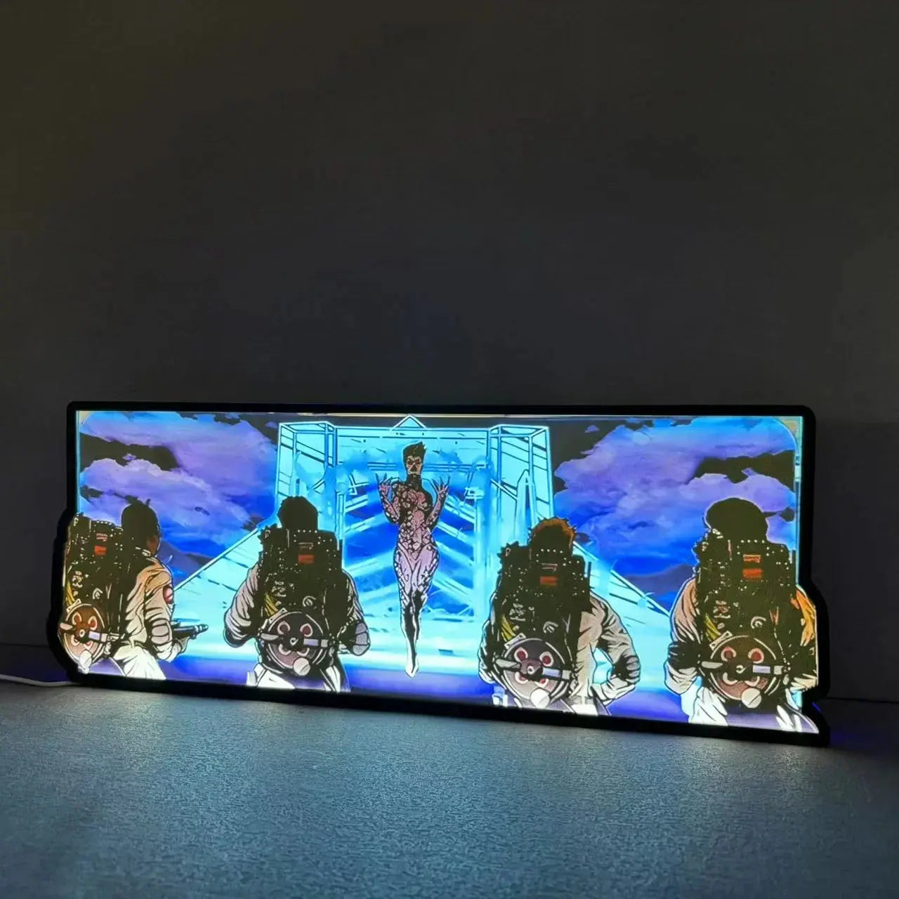 Ghostbusters Inspired Pinball Topper LED Lightbox,  3D Printed Lightbox Rock Your Game FYLZGO Signs