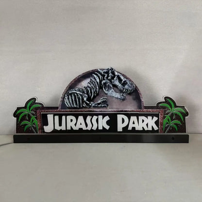 Jurassic Park Topper 3D Acrylic LED Topper, For  Pinball Machine, Pinball Topper FYLZGO Signs