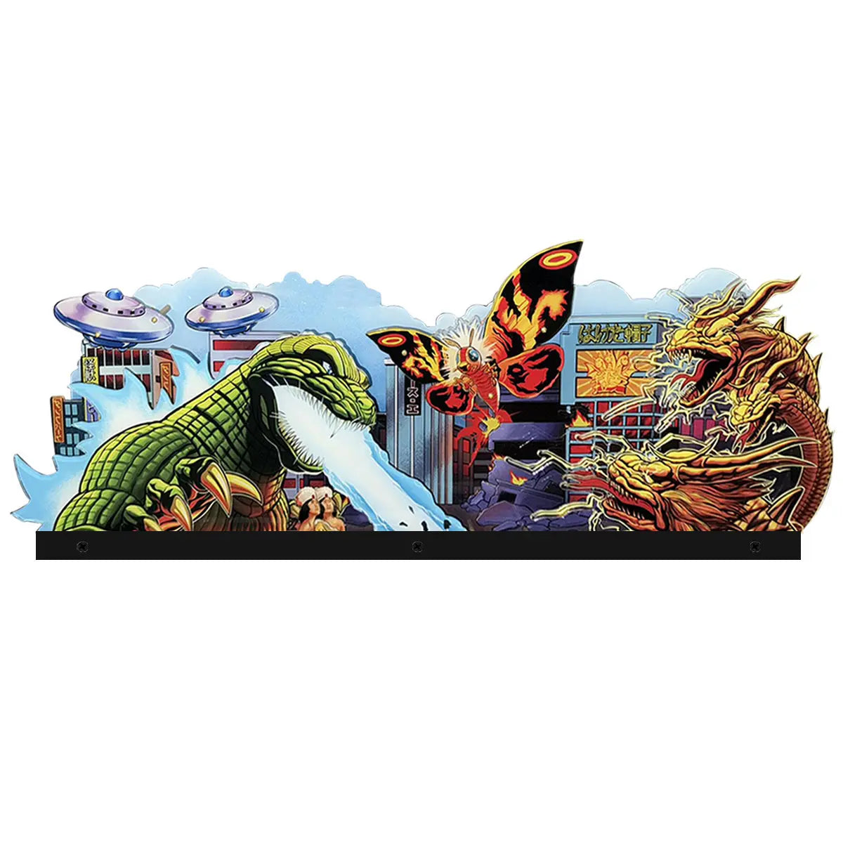 Godzilla Topper Pinball Acrylic LED Topper, for Pinball Machine, Pinball Topper FYLZGO Signs