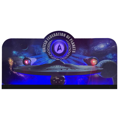 Stern Star Trek Pinball Topper 3D Acrylic LED Topper, For Stern Pinball Machine, Pinball Topper FYLZGO Signs