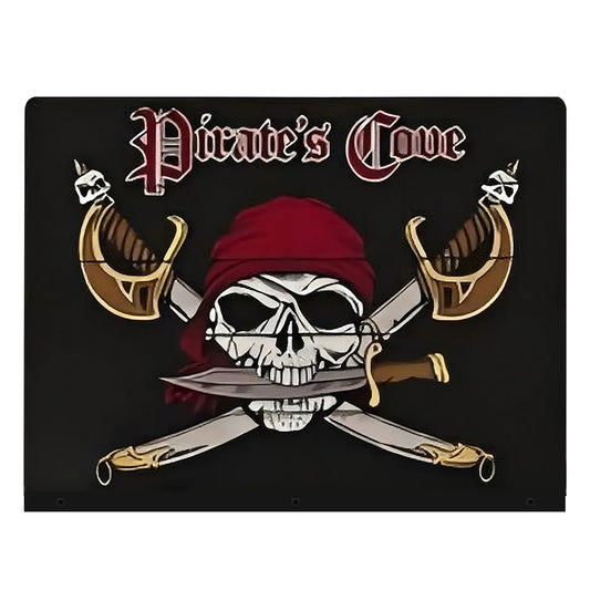 Pirate Pinball Cove 3D Pinball Acrylic LED Topper, For Pinball Machine, Pinball Topper FYLZGO Signs