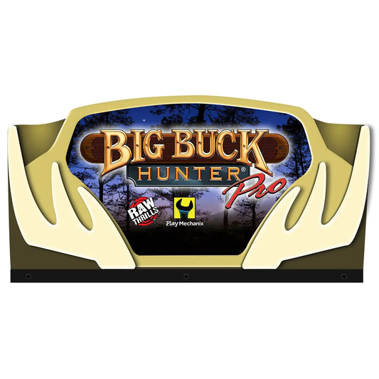 Big Buck Hunter Pro Topper Arcade 3D Acrylic LED Topper, For Arcade Game Art Repro Video Game Machine, Arcade Topper FYLZGO Signs
