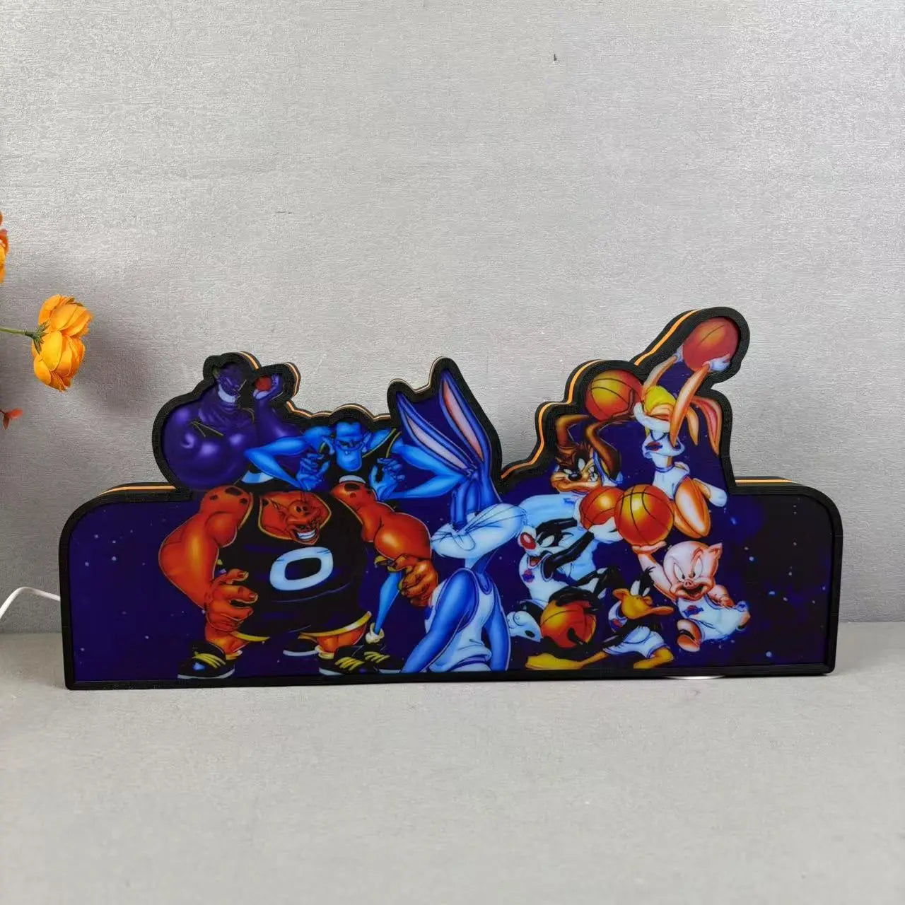 SpaceJam Pinball LED Topper for Pinball Machine RGB LED Lamp 3D Print Lightbox FYLZGO Signs